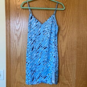 Blue Zebra Shift Dress